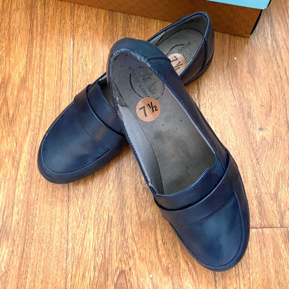 Life Stride Flow Lightweight Slip on Loafer, Dark Navy, size 7.5